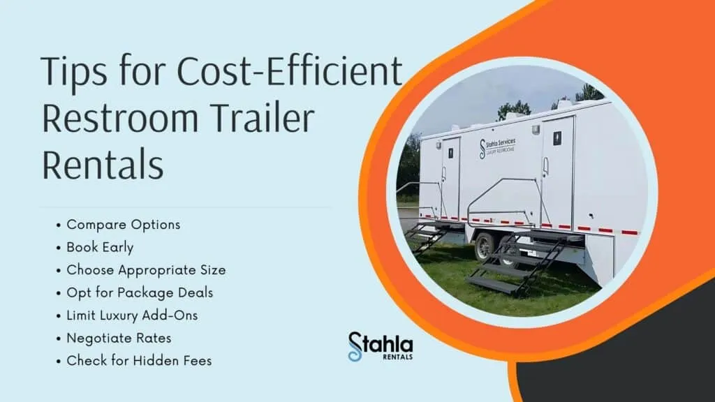 tips for cost efficient restroom trailer rentals