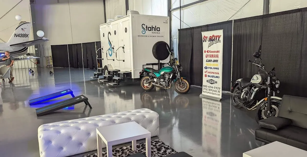 Corporate Retreat Restroom Trailers in Texas Hill Country